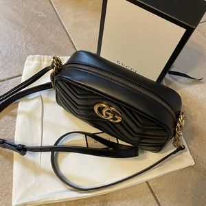 GG Marmont small matelassé shoulder bag